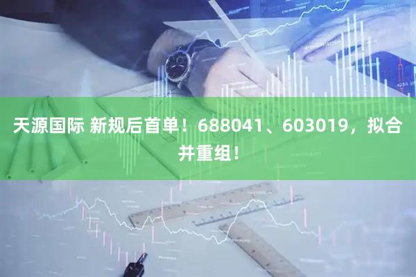 天源国际 新规后首单！688041、603019，拟合并重组！
