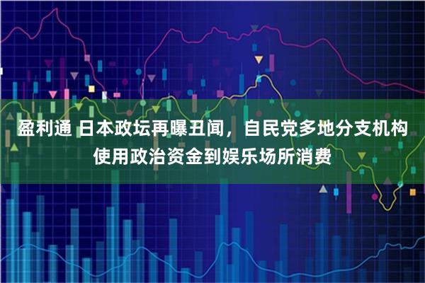 盈利通 日本政坛再曝丑闻,自民党多地分支机构使用政治资金到娱乐场所消费